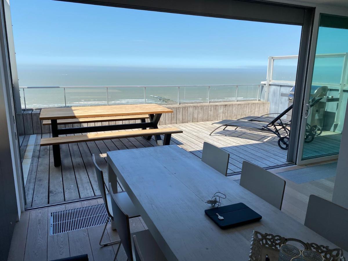 Penthouse Sea-Loft Blankenberge, Uniek Zeezicht, Luxeloft Met 40M2 Terras! Apartment Екстериор снимка