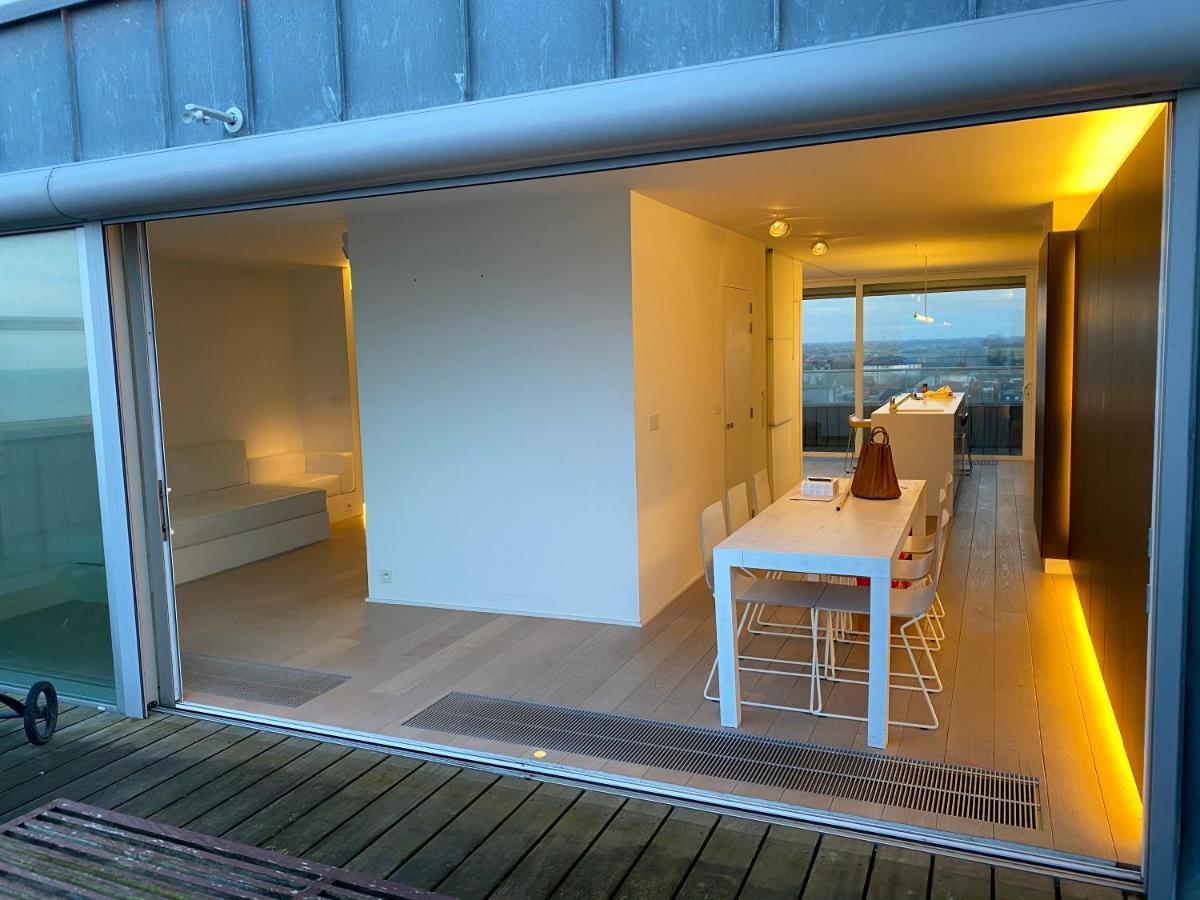 Penthouse Sea-Loft Blankenberge, Uniek Zeezicht, Luxeloft Met 40M2 Terras! Apartment Екстериор снимка