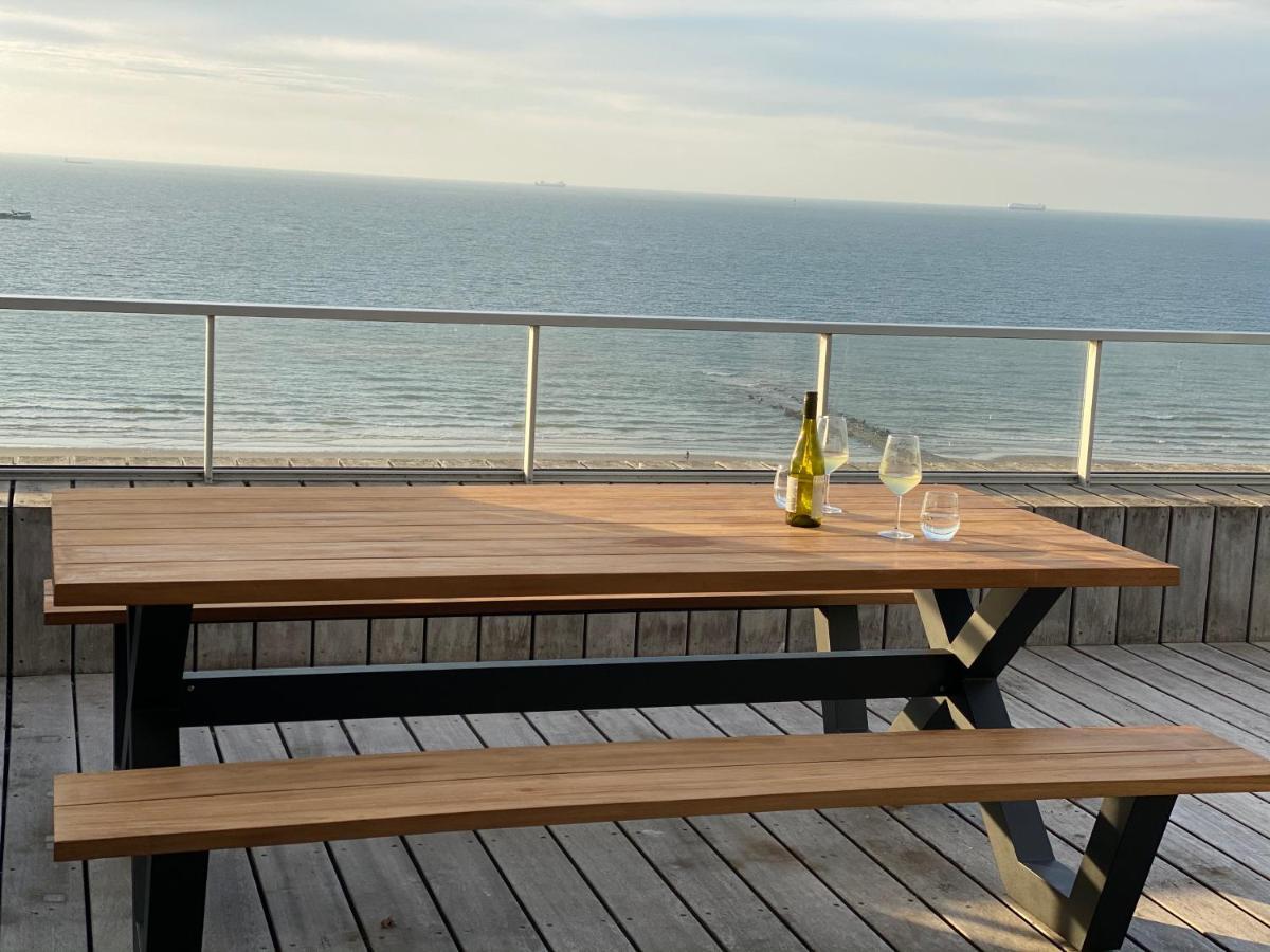 Penthouse Sea-Loft Blankenberge, Uniek Zeezicht, Luxeloft Met 40M2 Terras! Apartment Екстериор снимка