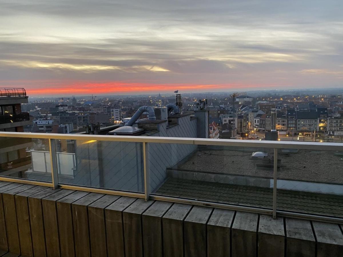 Penthouse Sea-Loft Blankenberge, Uniek Zeezicht, Luxeloft Met 40M2 Terras! Apartment Екстериор снимка
